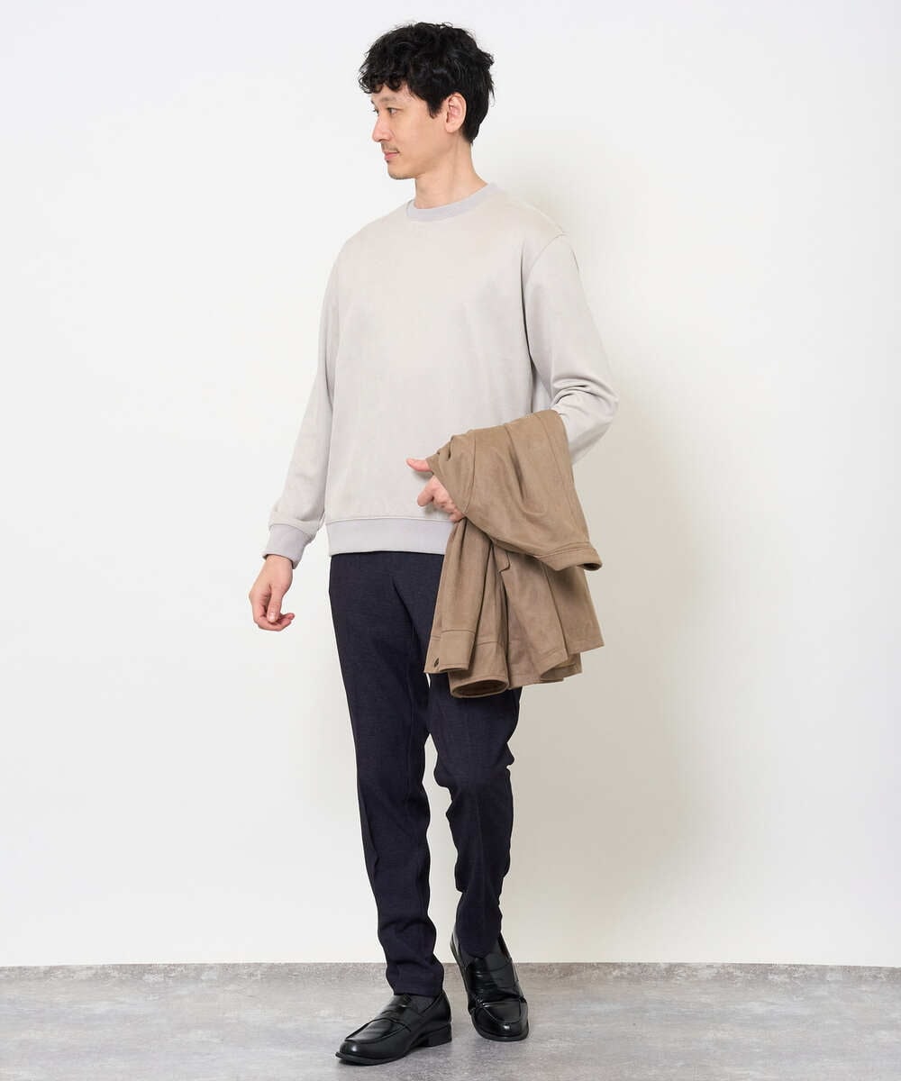 イージーケア/毛玉になりにくい】ツイルエンボスフェイクスエードプル