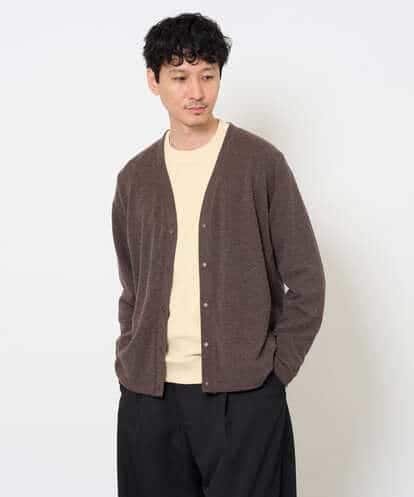 KHKLA48049 a.v.v MEN 【イージーケア/毛玉になりにくい】ヘリンボーン起毛セミワイドシルエットプルオーバー【洗濯機で洗える】