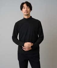 KHKLA67039 a.v.v MEN(アー・ヴェ・ヴェ) カチオンストレッチモックネックスＴシャツ〈ON/OFF SERIES〉 ダークグレー
