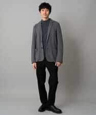 KHKLA67039 a.v.v MEN(アー・ヴェ・ヴェ) カチオンストレッチモックネックスＴシャツ〈ON/OFF SERIES〉 ダークグレー