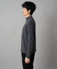 KHKLA67039 a.v.v MEN(アー・ヴェ・ヴェ) カチオンストレッチモックネックスＴシャツ〈ON/OFF SERIES〉 ダークグレー