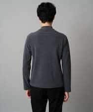 KHKLA67039 a.v.v MEN(アー・ヴェ・ヴェ) カチオンストレッチモックネックスＴシャツ〈ON/OFF SERIES〉 ダークグレー