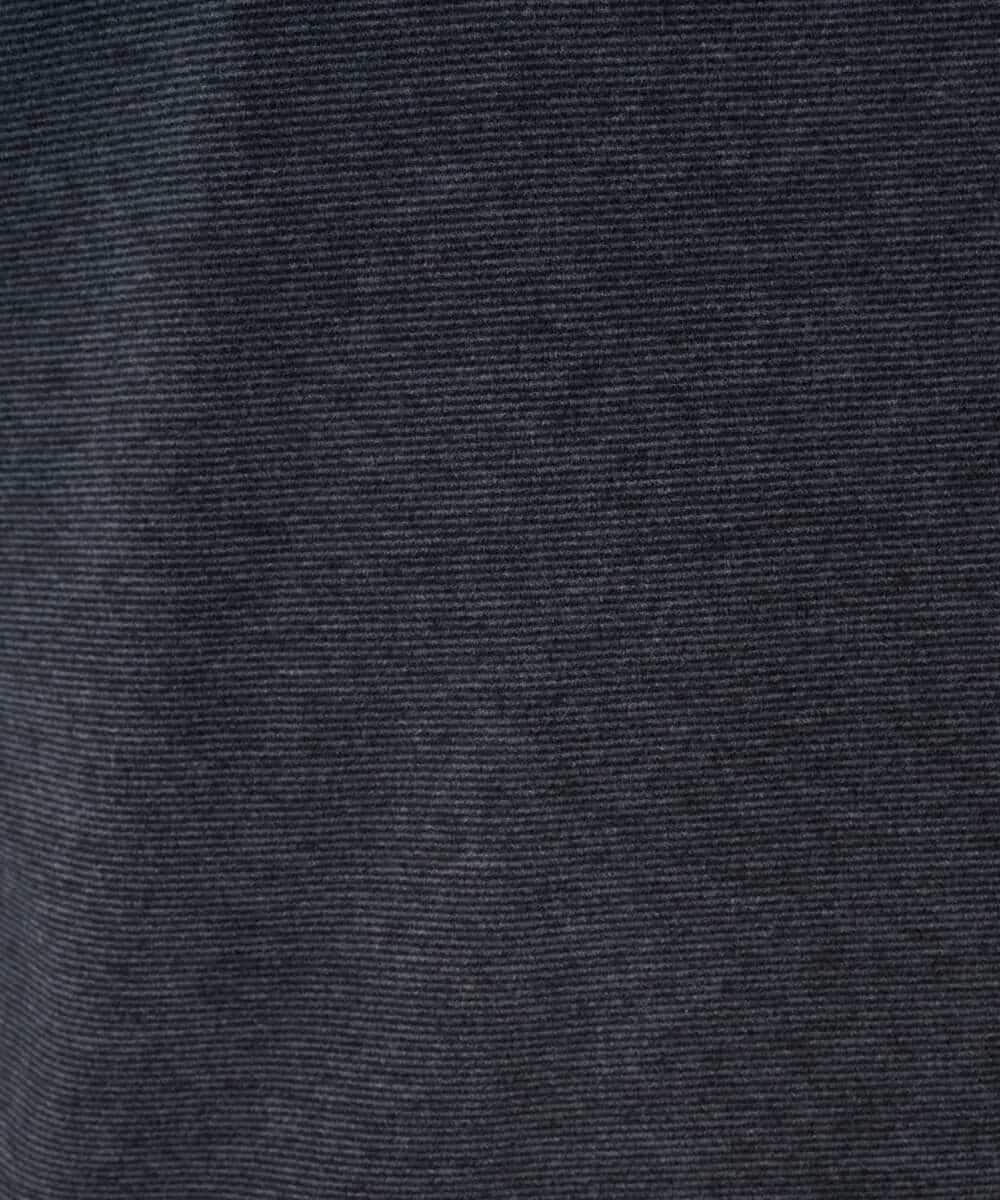 KHKLA67039 a.v.v MEN(アー・ヴェ・ヴェ) カチオンストレッチモックネックスＴシャツ〈ON/OFF SERIES〉 ダークグレー