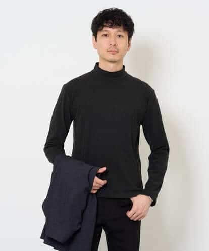 KHKLA67039 a.v.v MEN カチオンストレッチモックネックスＴシャツ〈ON/OFF SERIES〉