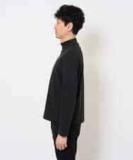 KHKLA67039 a.v.v MEN(アー・ヴェ・ヴェ) カチオンストレッチモックネックスＴシャツ〈ON/OFF SERIES〉 ブラック