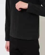 KHKLA67039 a.v.v MEN(アー・ヴェ・ヴェ) カチオンストレッチモックネックスＴシャツ〈ON/OFF SERIES〉 ブラック