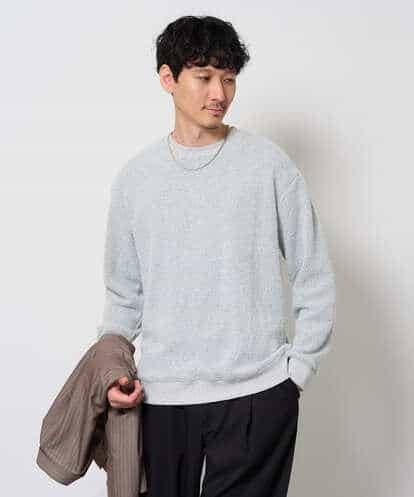 KHKLD45054 a.v.v MEN 【イージーケア/洗濯機で洗える/毛玉になりにくい】シャギーシャークワイドシルエットプルオーバー