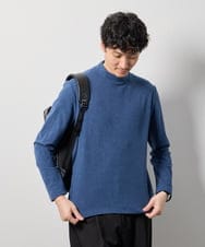 KHKLD67039 a.v.v MEN(アー・ヴェ・ヴェ) 【スマート/イージーケア/洗濯機で洗える】カチオンストレッチモックネックスマートＴシャツ ブラック