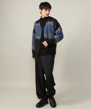 KHKLV43044 a.v.v MEN(アー・ヴェ・ヴェ) 【チクチクしない】新感覚大人きれいめハイネック　ヘビーウェイト(グッドスウェットシリーズ） ブラック