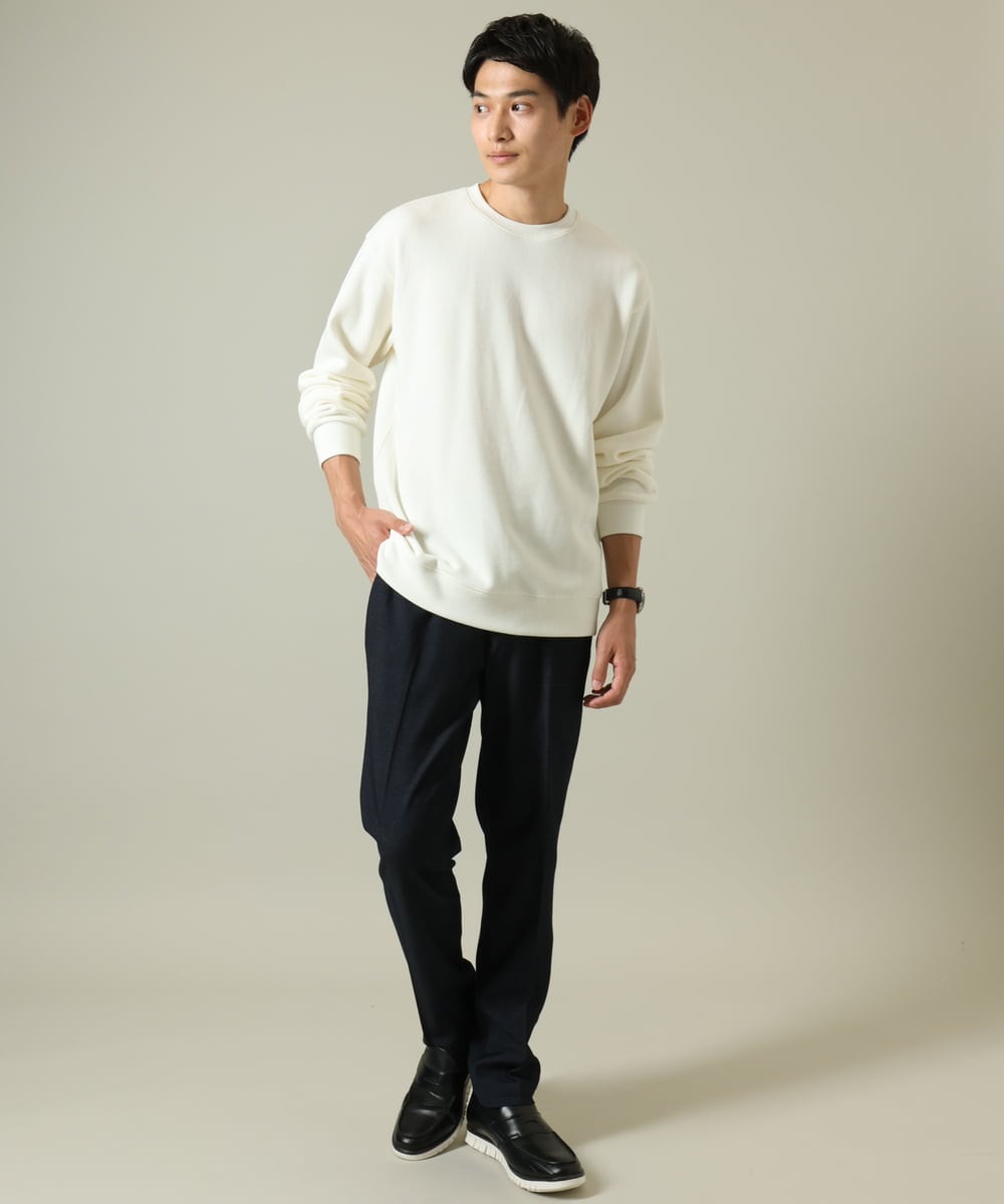KHKLV44034 a.v.v MEN(アー・ヴェ・ヴェ) 【ジャケイン可】新感覚大人スウェット(グッドスウェットシリーズ) レッド