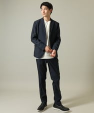 KHKLV44034 a.v.v MEN(アー・ヴェ・ヴェ) 【ジャケイン可】新感覚大人スウェット(グッドスウェットシリーズ) レッド