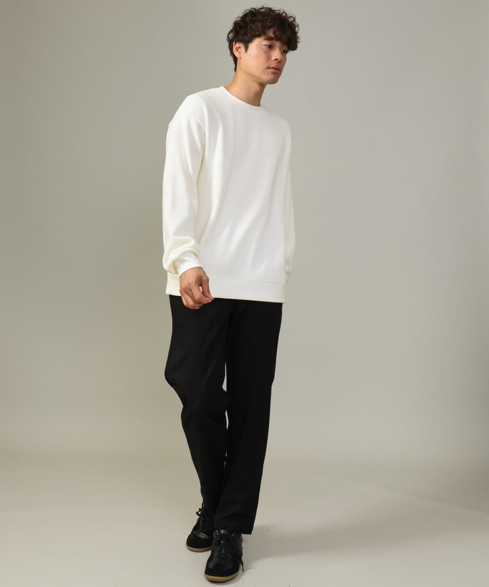 KHKLV44034 a.v.v MEN(アー・ヴェ・ヴェ) 【ジャケイン可】新感覚大人スウェット(グッドスウェットシリーズ) レッド