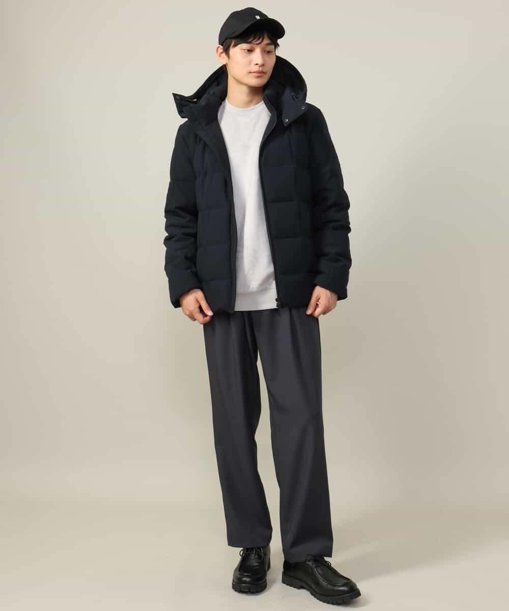 KHKLV46044 a.v.v MEN(アー・ヴェ・ヴェ) 【春まで使える】フェイクスエードセミワイドシルエットプルオーバー(無地） ライトグレー