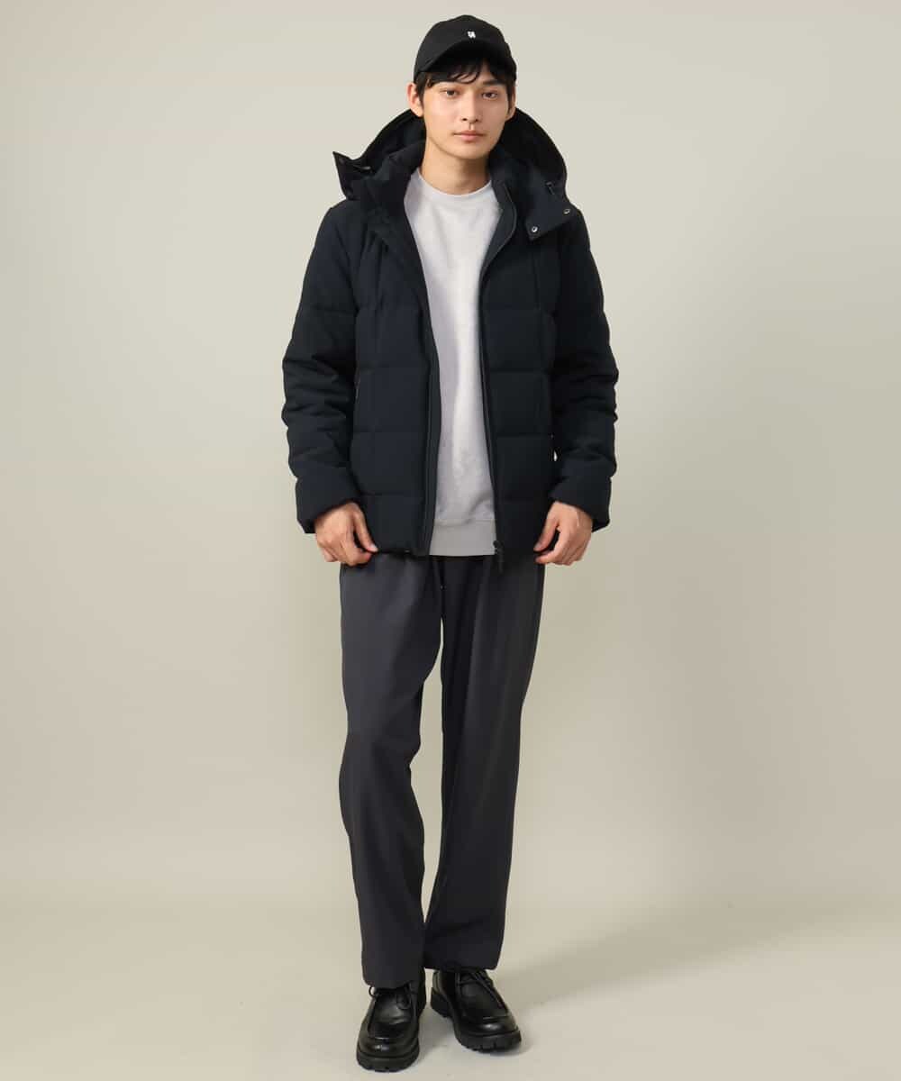 KHKLV46044 a.v.v MEN(アー・ヴェ・ヴェ) 【春まで使える】フェイクスエードセミワイドシルエットプルオーバー(無地） ライトグレー