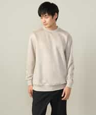 KHKLV46044 a.v.v MEN(アー・ヴェ・ヴェ) 【春まで使える】フェイクスエードセミワイドシルエットプルオーバー(無地） ライトグレー