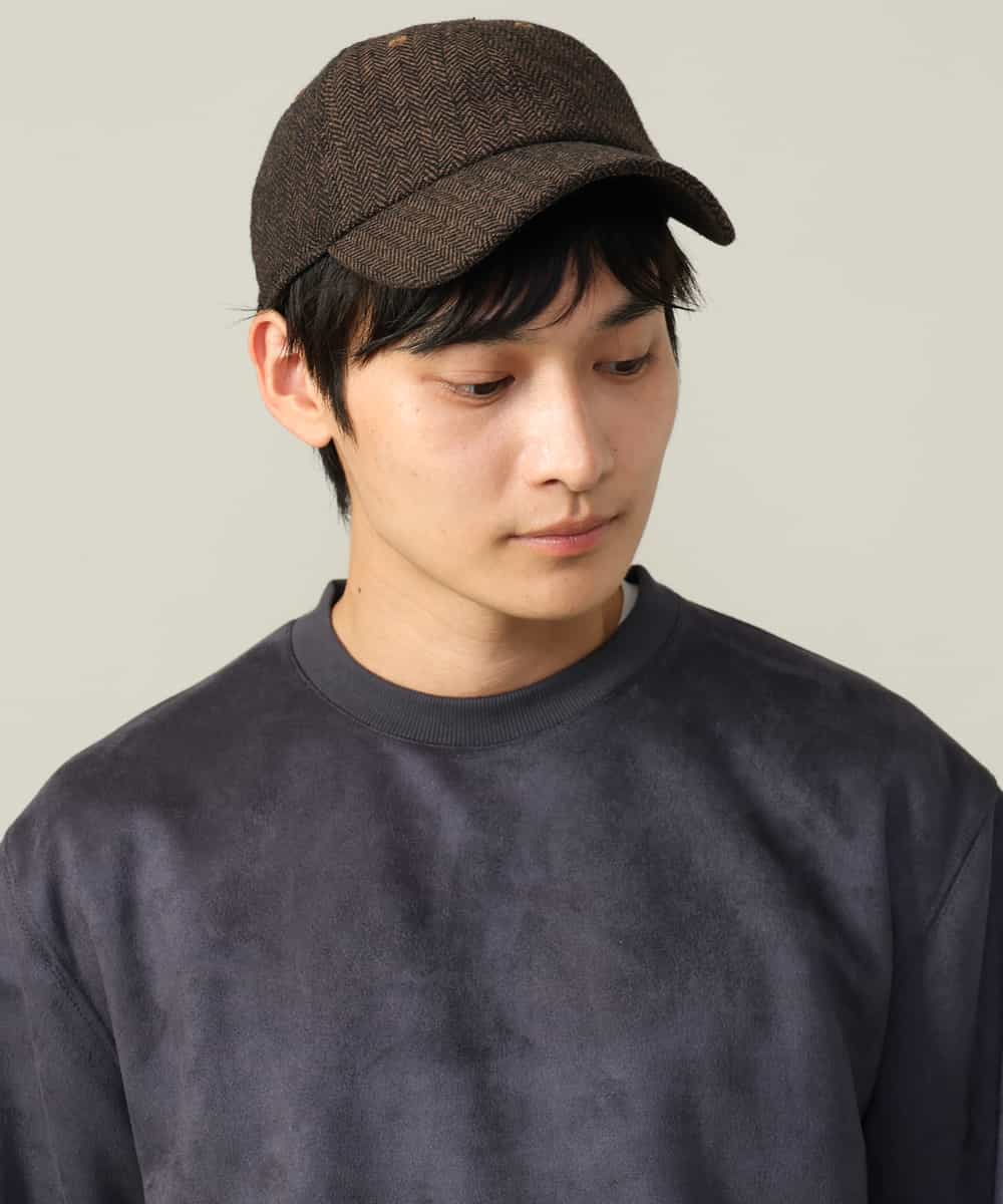 KHKLV46044 a.v.v MEN(アー・ヴェ・ヴェ) 【春まで使える】フェイクスエードセミワイドシルエットプルオーバー(無地） ライトグレー