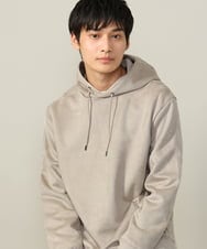 KHKLV47054 a.v.v MEN(アー・ヴェ・ヴェ) 【春まで使える】フェイクスエードパーカー(無地） ベージュ