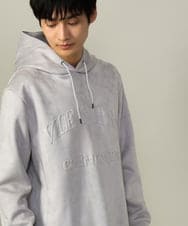 KHKLV50059 a.v.v MEN(アー・ヴェ・ヴェ) 【春まで使える】フェイクスエードエンボスロゴパーカー ライトグレー