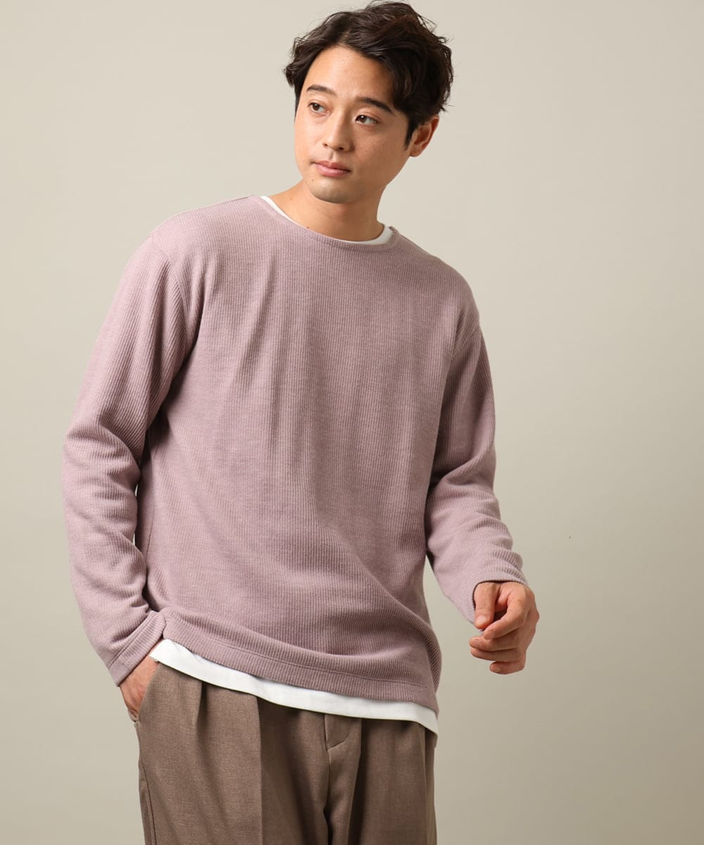 KHKLV51054 a.v.v MEN 【ロンT付き】新感覚大人スウェットアンサンブル(グッドスウェットシリーズ）