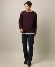 KHKLV51054 a.v.v MEN(アー・ヴェ・ヴェ) 【ロンT付き】新感覚大人スウェットアンサンブル(グッドスウェットシリーズ） スモーキーピンク