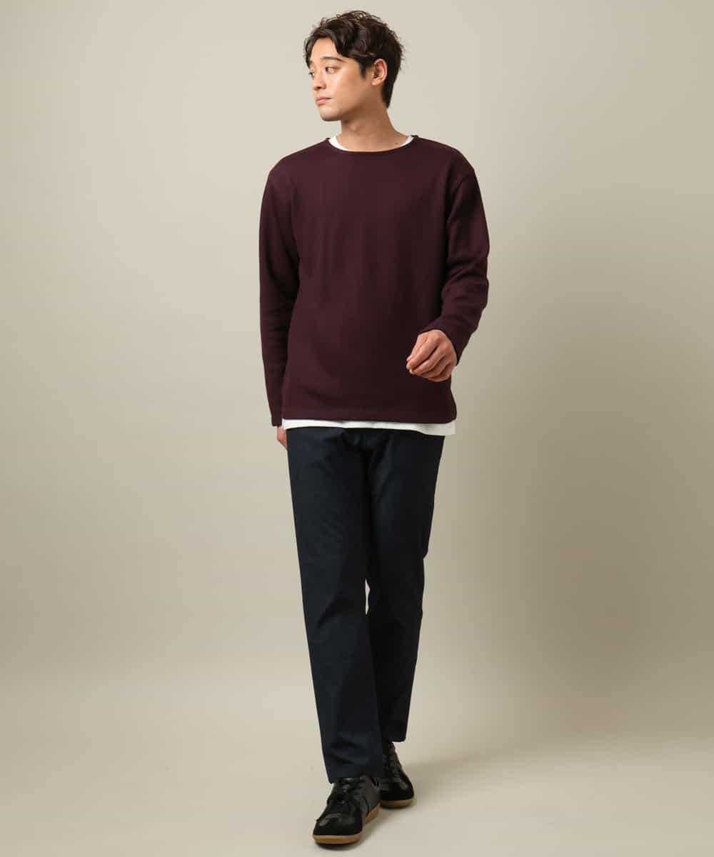 KHKLV51054 a.v.v MEN(アー・ヴェ・ヴェ) 【ロンT付き】新感覚大人スウェットアンサンブル(グッドスウェットシリーズ） スモーキーピンク