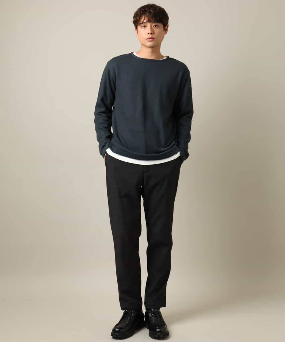 KHKLV51054 a.v.v MEN(アー・ヴェ・ヴェ) 【ロンT付き】新感覚大人スウェットアンサンブル(グッドスウェットシリーズ） スモーキーピンク