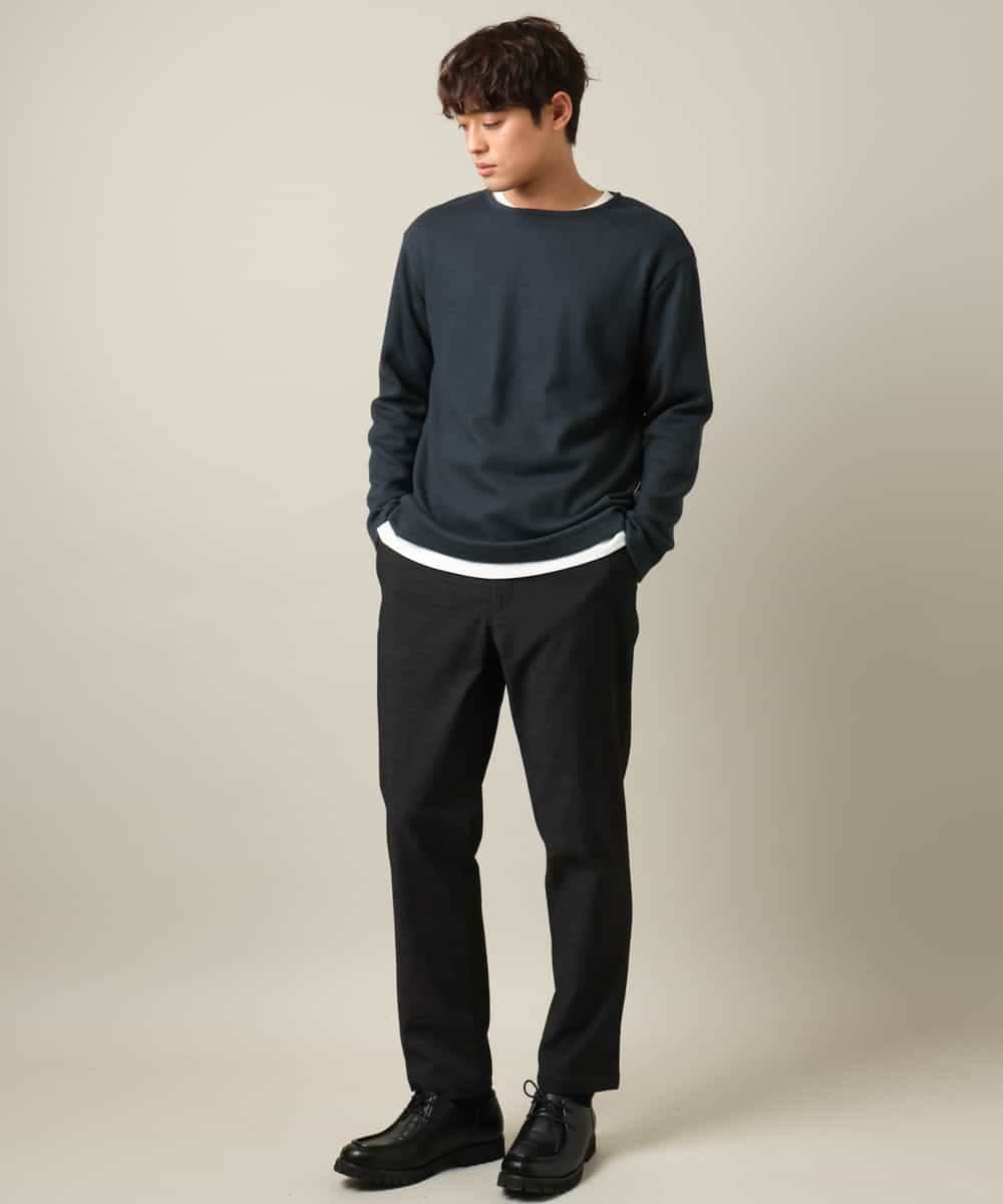KHKLV51054 a.v.v MEN(アー・ヴェ・ヴェ) 【ロンT付き】新感覚大人スウェットアンサンブル(グッドスウェットシリーズ） スモーキーピンク