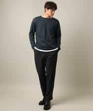 KHKLV51054 a.v.v MEN(アー・ヴェ・ヴェ) 【ロンT付き】新感覚大人スウェットアンサンブル(グッドスウェットシリーズ） スモーキーピンク