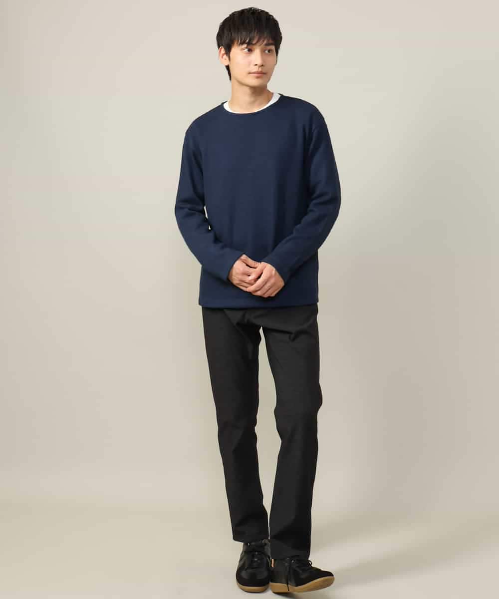 KHKLV51054 a.v.v MEN(アー・ヴェ・ヴェ) 【ロンT付き】新感覚大人スウェットアンサンブル(グッドスウェットシリーズ） スモーキーピンク