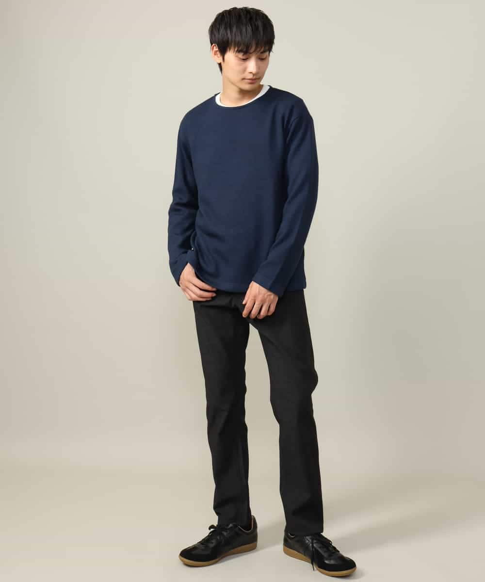 KHKLV51054 a.v.v MEN(アー・ヴェ・ヴェ) 【ロンT付き】新感覚大人スウェットアンサンブル(グッドスウェットシリーズ） スモーキーピンク