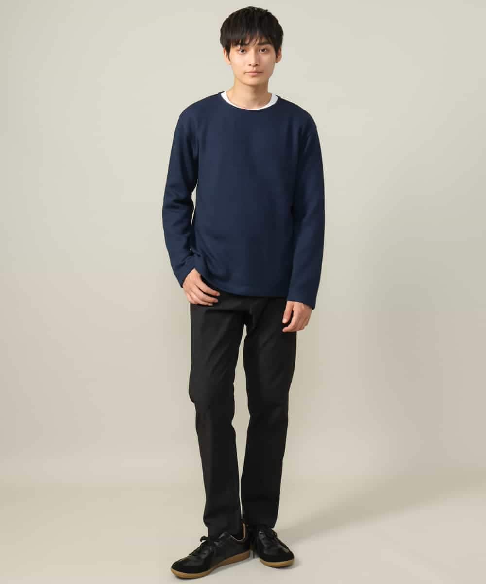 KHKLV51054 a.v.v MEN(アー・ヴェ・ヴェ) 【ロンT付き】新感覚大人スウェットアンサンブル(グッドスウェットシリーズ） スモーキーピンク