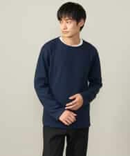 KHKLV51054 a.v.v MEN(アー・ヴェ・ヴェ) 【ロンT付き】新感覚大人スウェットアンサンブル(グッドスウェットシリーズ） スモーキーピンク