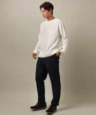 KHKLV52044 a.v.v MEN(アー・ヴェ・ヴェ) 【楽してサマ見え】ケーブル柄フェイクレイヤードカットソー グレー
