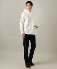 KHLAA41059 a.v.v MEN(アー・ヴェ・ヴェ) 【定番パンツ】スマートシャンブレー裏起毛5ポケットパンツ(セットアップ可） ネイビー