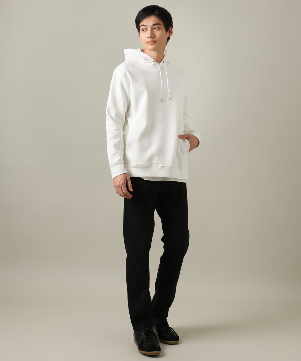 KHLAA41059 a.v.v MEN(アー・ヴェ・ヴェ) 【定番パンツ】スマートシャンブレー裏起毛5ポケットパンツ(セットアップ可） ネイビー