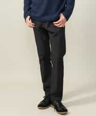 KHLAA41059 a.v.v MEN(アー・ヴェ・ヴェ) 【定番パンツ】スマートシャンブレー裏起毛5ポケットパンツ(セットアップ可） ネイビー