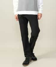 KHLAA41059 a.v.v MEN(アー・ヴェ・ヴェ) 【定番パンツ】スマートシャンブレー裏起毛5ポケットパンツ(セットアップ可） ネイビー