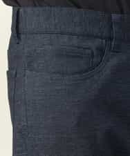 KHLAA41059 a.v.v MEN(アー・ヴェ・ヴェ) 【定番パンツ】スマートシャンブレー裏起毛5ポケットパンツ(セットアップ可） ネイビー