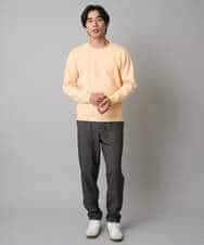 KHLAD32069 a.v.v MEN(アー・ヴェ・ヴェ) 【イージーケア/毛玉になりにくい】メランジツイルストレッチセミルーズパンツ【洗濯機で洗える/ストレッチ】 ライトグレー