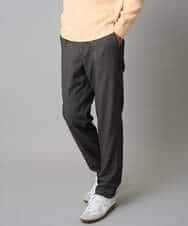 KHLAD32069 a.v.v MEN(アー・ヴェ・ヴェ) 【イージーケア/毛玉になりにくい】メランジツイルストレッチセミルーズパンツ【洗濯機で洗える/ストレッチ】 ライトグレー