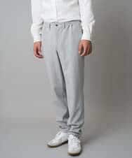 KHLAD32069 a.v.v MEN(アー・ヴェ・ヴェ) 【イージーケア/毛玉になりにくい】メランジツイルストレッチセミルーズパンツ【洗濯機で洗える/ストレッチ】 ライトグレー