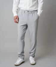 KHLAD32069 a.v.v MEN(アー・ヴェ・ヴェ) 【イージーケア/毛玉になりにくい】メランジツイルストレッチセミルーズパンツ【洗濯機で洗える/ストレッチ】 ライトグレー