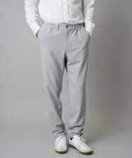 KHLAD32069 a.v.v MEN(アー・ヴェ・ヴェ) 【イージーケア/毛玉になりにくい】メランジツイルストレッチセミルーズパンツ【洗濯機で洗える/ストレッチ】 ライトグレー