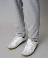 KHLAD32069 a.v.v MEN(アー・ヴェ・ヴェ) 【イージーケア/毛玉になりにくい】メランジツイルストレッチセミルーズパンツ【洗濯機で洗える/ストレッチ】 ライトグレー