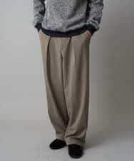 KHLAD33069 a.v.v MEN(アー・ヴェ・ヴェ) 【イージーケア/洗濯機で洗える】裏微起毛ストレッチオーバーパンツ ベージュ