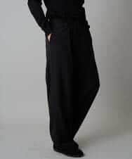 KHLAD33069 a.v.v MEN(アー・ヴェ・ヴェ) 【イージーケア/洗濯機で洗える】裏微起毛ストレッチオーバーパンツ ブラック