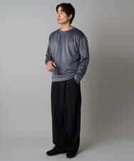 KHLAD33069 a.v.v MEN(アー・ヴェ・ヴェ) 【イージーケア/洗濯機で洗える】裏微起毛ストレッチオーバーパンツ ブラック