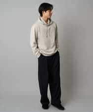 KHLAD33069 a.v.v MEN(アー・ヴェ・ヴェ) 【イージーケア/洗濯機で洗える】裏微起毛ストレッチオーバーパンツ ブラック