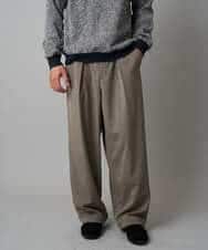 KHLAD33069 a.v.v MEN(アー・ヴェ・ヴェ) 【イージーケア/洗濯機で洗える】裏微起毛ストレッチオーバーパンツ ブラック