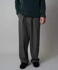 KHLAD33069 a.v.v MEN(アー・ヴェ・ヴェ) 【イージーケア/洗濯機で洗える】裏微起毛ストレッチオーバーパンツ ブラック